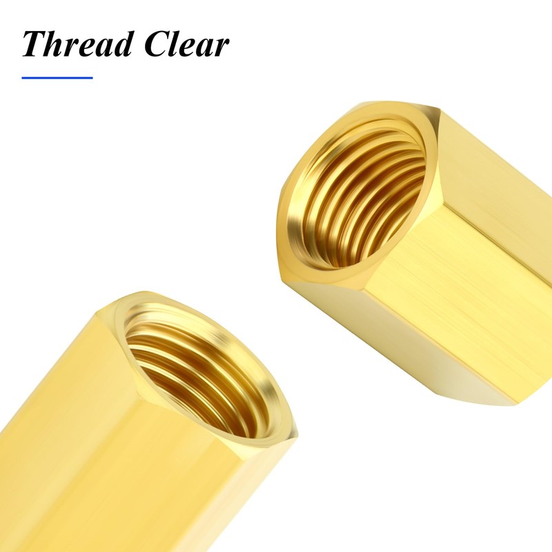TAILONZ PNEUMATIC Brass Hexagon Socket Fitting for Connections, 3/8 inch