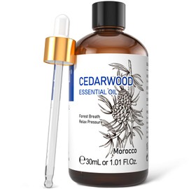 HIQILI Cedarwoodgrass Essential Oil and Cedarwood Essential Oil, 100% Pure Natural for Diffuser - 1 Fl Oz