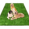 Fasmov Green Artificial Grass Rug Grass Carpet Rug, 3.2' x