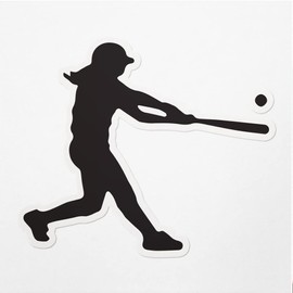 Decal Stickers Of Softball Batter Girl Premium Indoor (No Waterproof) Vinyl Decal Stickers For Laptop Phone Accessory Helmet Car Window Mug Tuber Cup Door Wall Decoration ANDVER3072931BL110322