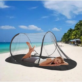 New fast folding mosquito net, portable camping tent, home mosquito net bed, ultra light pop-up mosquito net, outdoor camping mosquito net (black)