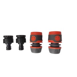 Garden Hose Quick Connector Set, for Begin and End of Hose, Hose Fitting Extender for Repair 4 - Piece.