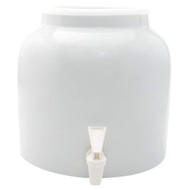 Bluewave Lifestyle Solid White Design Beverage Dispenser Crock