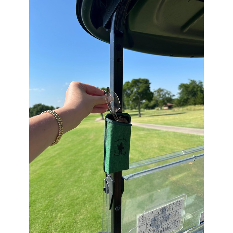 Durable Lightweight Magnetic Backed Sunglass Case (Green)