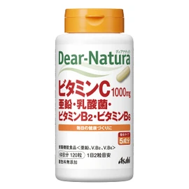 Dear Natura Vitamin C, Zinc, Lactic Acid Bacteria, Vitamin B2, Vitamin B6, 120 Tablets (60 Day Supply)