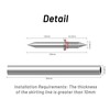 100 Pcs Double Head Skirting Thread Seamless Nail - Double