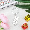 Gallkeat Hase Schlüsselanhänger Damen, Niedliche Cartoon Key Chain mit Schlüsselring,