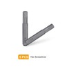 sourcing map 5pcs H3.5 Hex Screwdriver Bit 5/32" Hex Shank