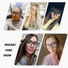 MAXJULI Blue Light Blocking Glasses,Computer Reading/Gaming/TV/Phones Glasses for Women Men(Black/Leopard)