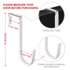 Over Door Hooks Over Door Hangers 4Pcs Dipping Plastic Rustproof