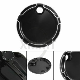 Unbranded Black Fuel Gas Tank Door Cover Cap For Harley Electra Glide Ultra Limited FLHTK