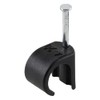GTSE Round Black Cable Clips, For Cables 14-20 mm, Box