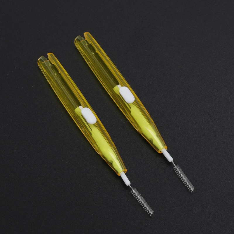 60Pcs Interdental Brush Practical Slim Braces Cleaner with PP Handle