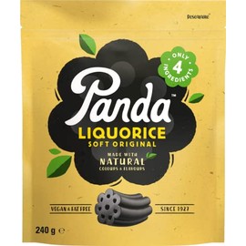 Panda Liquorice Pieces Resealable Bag, 240g - 3 Pack
