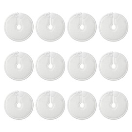 Hsthe Sea 12 Pieces G Tube Pad Holders Reusable Feeding Tube Supplies For Feeding Support Abdomen Button Cover Breastfeeding Nursing (White)