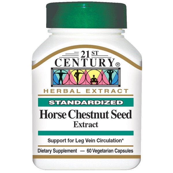 Horse Chestnut Seed Extract 60 Veg Caps by 21st Century