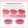 Lippenstifte aus Kristallblumen, Temperaturwechsel, Feuchtigkeitscreme, langanhaltend, wasserfest, Lippenbalsam (rot)