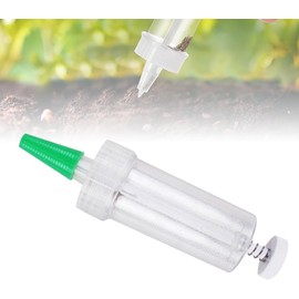 Mini Seed Spreader Precision Seed Dispenser with Transparent Window - Ergonomic Hand Seeder Tool for Tiny Seeds, Indoor/Outdoor Gardening, Adjustable Flow Control