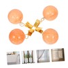 Abaodam 4pcs Heavy Duty Curtain Pendants with Metal Clips Secure