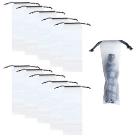 ZHEJIA Umbrella Case, Umbrella Cover, For Folding Umbrella, Drawstring Bag, Waterproof, Transparent Vinyl, Solid, Lightweight, Easy to Carry, Protects Against Rainy Season, Work, Entrance, Car Umbrella, Hotel, School, Train