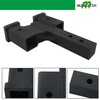munirater Replacement for Trailer Dual Hitch Extender Adapter with 2-inch