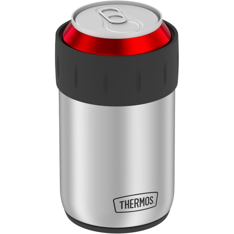 Thermos Stainless Steel Beverage Can Insulator for 12 Ounce Can,