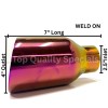 Gearhead PURPLE BURN DOUBLE WALL ANGLED EXHAUST TIP 3" INLET