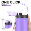 GOPPUS 1L/32oz Stainless Water Bottle with Straw Double Wall Insulated