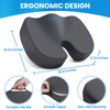 TushGuard Seat Cushion for Office Chair Memory Foam Non-Slip Cushion
