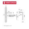 Gedotec Door Handle Set Polished Brass 1 Set Door Fitting