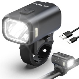 VICTGOAL Lampada anteriore per bicicletta omologata StVZO, 50 Lux LED per bicicletta anteriore