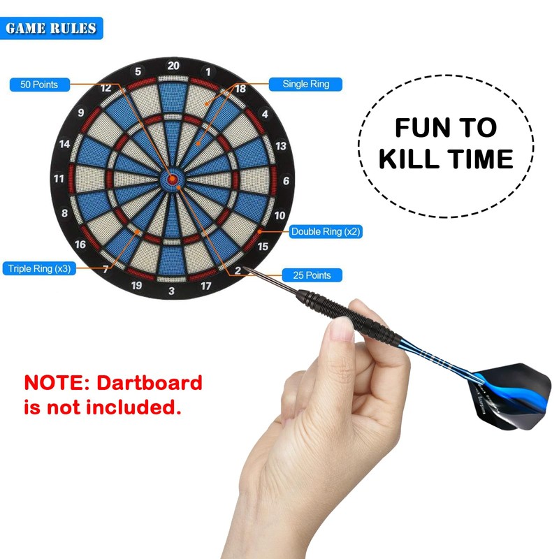 BDSHUNBF 3 Pack 22g Tip Darts Set, Professional Dart with