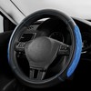 PIC AUTO Steering Wheel Cover, Blue Thick Rhombic Foam and