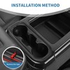 PDKLIN for Silverado Carbon Fiber Gear Shift Panel Trim Cover