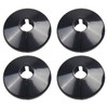 E2trade Black 15mm Radiator Pipe Hole Collars Cover Radsnaps (Pack