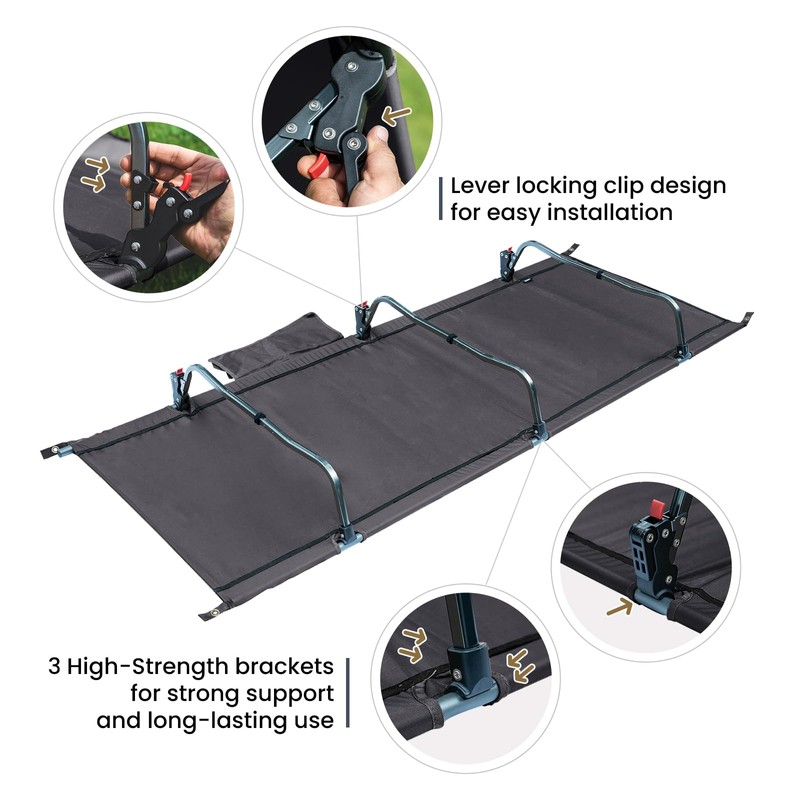 ONETIGRIS SUPRAGRIS Camping Cot, Support Up to 400lbs, Lightweight Comfortable