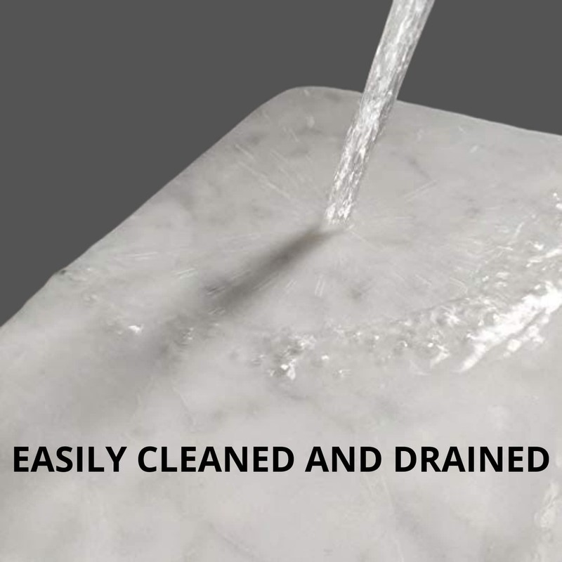 KC KULLICRAFT Home Basics Multi-Purpose Pastry Marble Tray Cutting Board