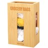 Libreshine Libreshine Extra Large Bamboo Grocery Bag Holder & Plastic