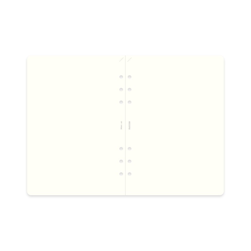 A5サイズ PLOTTER/プロッター Plain（無地）メモパッド システム手帳リフィル 7771