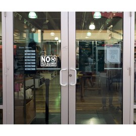 VALIANT COLLECTIONS – No Pets Allowed Sticker – Vinyl No Pets Allowed Except Service Animals Sticker for Home and Offices – Indoor and Outdoor Use – Waterproof Decal for Malls Windows – VC 413 (White)