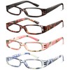 Gaoye 4-Pack Readers for Women, Blue Light Blocking Reading Glasses,
