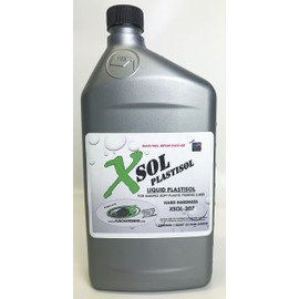 X-SOL Plastisol Fishing Lure Making Plastic Rubber - 1QUART - Firm Clear
