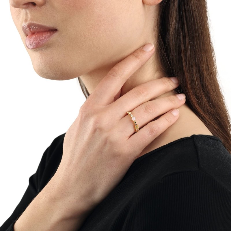 NOELANI 2036067 Women's Ring 925 Sterling Silver with Synthetic Zirconia