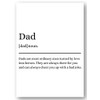 Second Ave Cute/Funny Dad Definition Birthday Father's Day Card