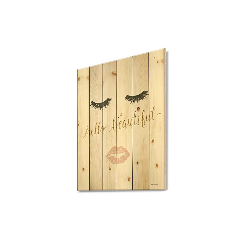 DesignQ fashion Glam Lips on Gold I - Posh &