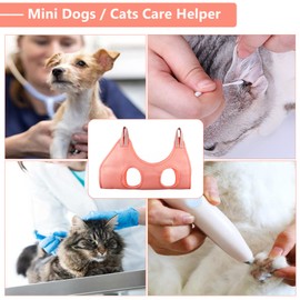 DaizySight Pet Grooming Hammock Supplies Kit for Cats, Small Puppies and Mini Dogs - Size: XS, Hanging Sling for Nail Trimming Cutting