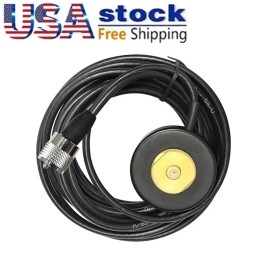 Unbranded NMO Mount Magnetic Base PL259 Plug for With RG-58 cable