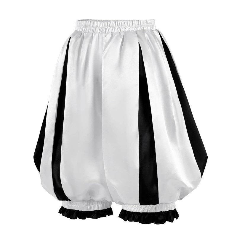 Nuoqi - Pantalones cortos de payaso para mujer, color negro