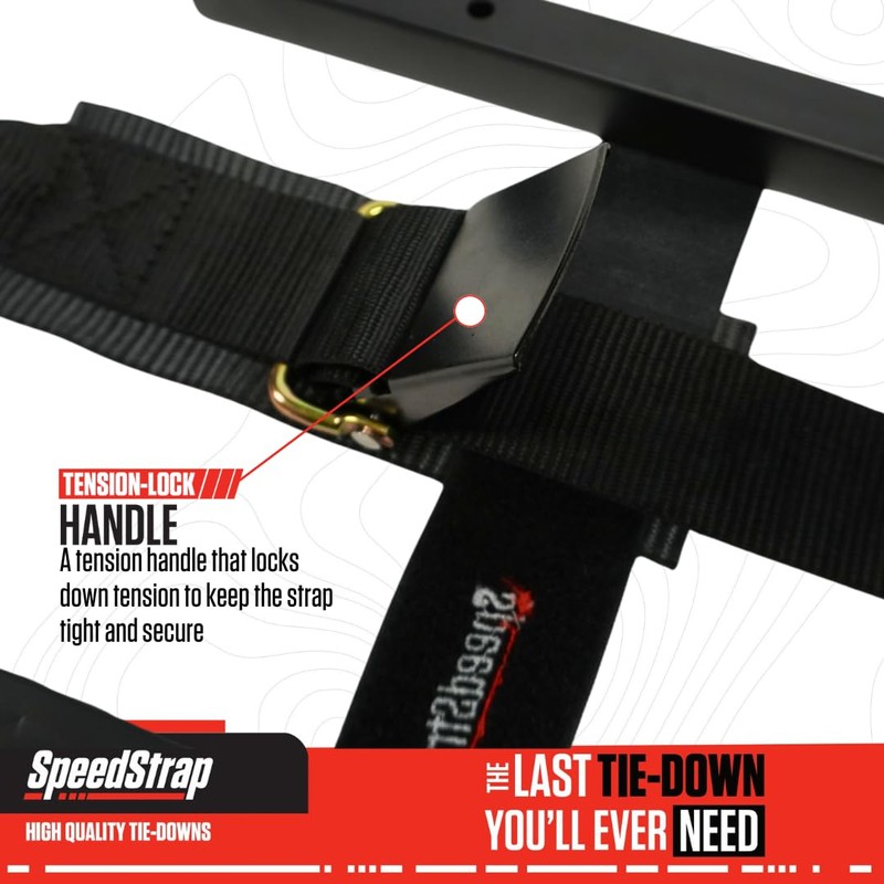 SpeedStrap 2" x 4' Marine Transom Tie-Down Straps with Snap