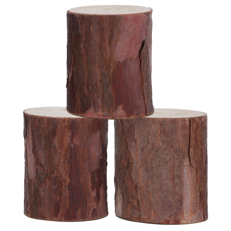 Wood Stakes Cylindrical Pine Log DIY Painting Material Flower Pot